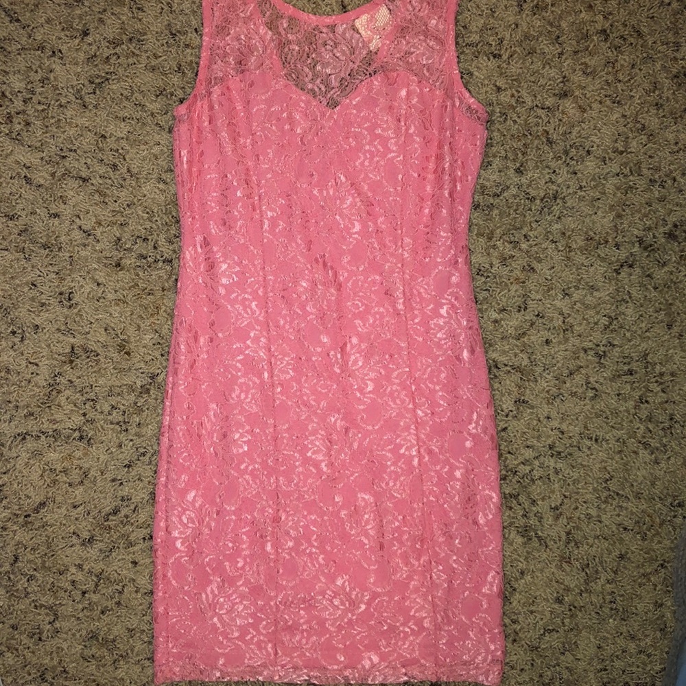 Bubble gum pink pencil dress